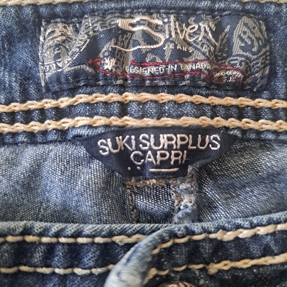 Silver Jeans Co. Suki Surplus Capri Women’s W30 - Picture 4 of 10